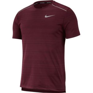 Nike NK DRY MILER TOP SS piros S - Férfi póló futáshoz