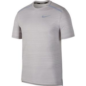 Nike NK DRY MILER TOP SS szürke M - Férfi póló futáshoz
