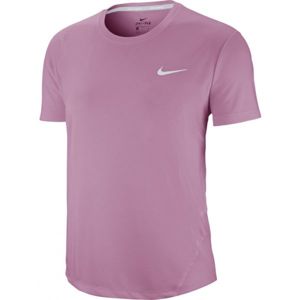 Nike MILER TOP SS W rózsaszín S - Női futópóló
