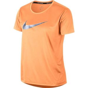 Nike MILER TOP SS HBR1 narancssárga S - Női póló