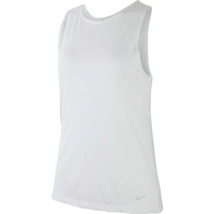 Nike DRY TANK STUDIO OPEN BACK fehér M - Női top