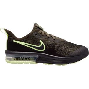 Nike AIR MAX SEQUENT 4 sötétzöld 4Y - Gyerek szabadidőcipő