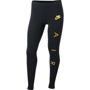 Nike NSW TGHT FAVORITES AIR1 fekete XL - Legging lányoknak