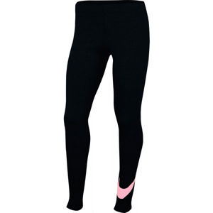 Nike NSW FAVORITES SWSH Legging lányoknak, fekete, méret M