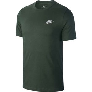 Nike NSW CLUB TEE sötétzöld XL - Férfi póló
