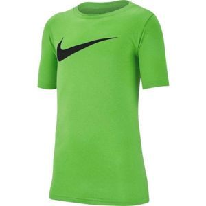 Nike DRY TEE LEG SWOOSH zöld XL - Fiú sportpóló