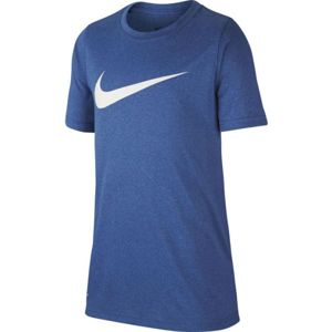 Nike DRY TEE LEG SWOOSH B kék L - Fiú póló