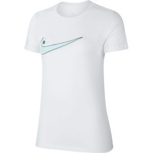 Nike SPORTSWEAR TEE DOUBLE SWOOSH fehér S - Női póló