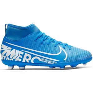 Nike JR SUPERFLY 7 CLUB FG/MG kék 2.5 - Fiú futballcipő