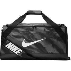 Nike BRASILIA M DUFF - AOP szürke M - Sportos edzőtáska