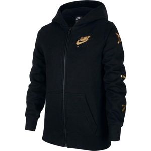 Nike NSW NIKE AIR FLC FZ Lány pulóver, fekete, méret M