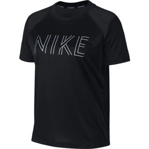 Nike DRY MILER SS  GX W fekete S - Női póló futáshoz