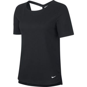 Nike DRY SS TOP ELASTIKA W fekete M - Női póló