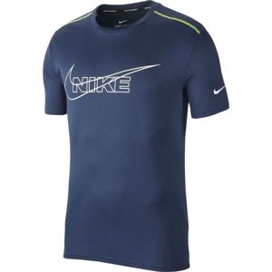 Nike DF BRTHE RUN TOP HBR M sötétkék M - Férfi póló futáshoz