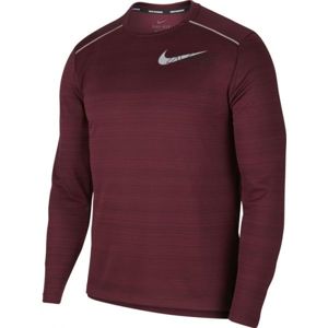 Nike DF MILER LS FLASH NV M borszínű XL - Hosszú ujjú férfi póló