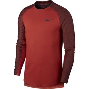 Nike NP TOP LS UTILITY THRMA M piros M - Hosszú ujjú férfi póló