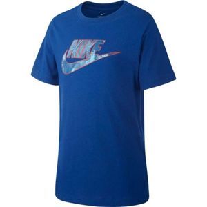 Nike B NSW TEE FUTURA FILL kék XL - Fiú póló
