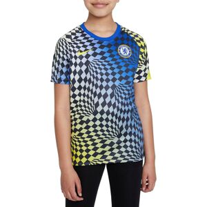 Rövid ujjú póló Nike Chelsea FC Big Kids Pre-Match Short-Sleeve Soccer Top