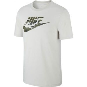 Nike NSW TEE CAMO 2 M szürke M - Férfi póló