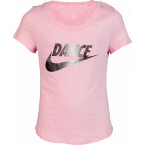 Nike NSW TEE SCOOP DANCE SWOOSH rózsaszín M - Lány póló