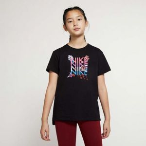 Nike NSW TEE DPTL SUPER GIRL WILD fekete S - Lány póló