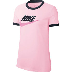 Nike NSW TEE FUTURA RINGE W rózsaszín XS - Női póló