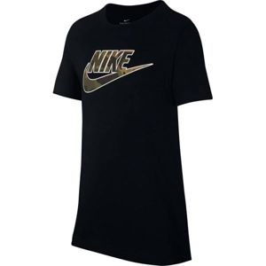 Nike NSW TEE FUTURA FILL fekete M - Fiú póló