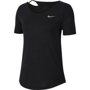 Nike TOP SS RUNWAY W fekete XL - Női futópóló