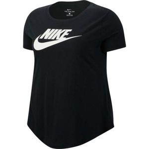 Nike NSW TEE ESSNTL FUTURA PLUS fekete 3x - Női póló