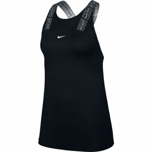 Nike NP DRY ELSTK TANK MAT VNR SU W Női top, fekete, méret XL