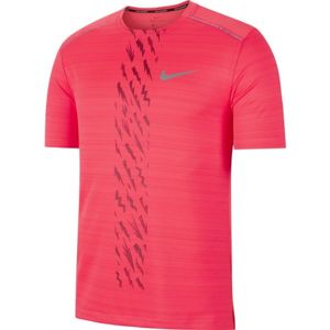 Nike DRY MILER SS EDGE GX PO M piros XL - Férfi póló futáshoz