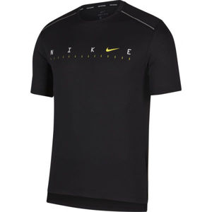 Nike DRY MILER SS TECH PO FF M fekete M - Férfi póló edzéshez