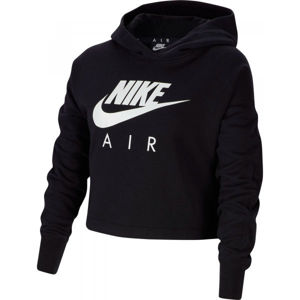 Nike NSW NIKE AIR CROP HOODIE G fekete S - Lány pulóver