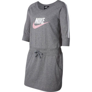 Nike NSW SPORTSWEAR GYM VINTAGE G Lány ruha, szürke, veľkosť M