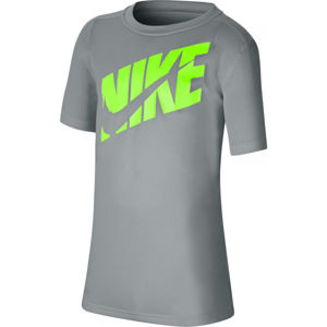 Nike HBR + PERF TOP SS B szürke M - Fiú edzőpóló