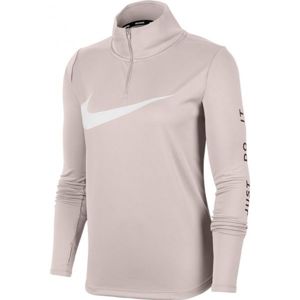 Nike MIDLAYER QZ SWSH RUN W rózsaszín XL - Női futópóló