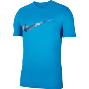 Nike DRY LEG TEE SNSL COM SWSH M kék S - Férfi póló edzéshez