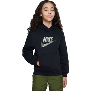 Nike CLUB FLEECE Lány pulóver, fekete, veľkosť S