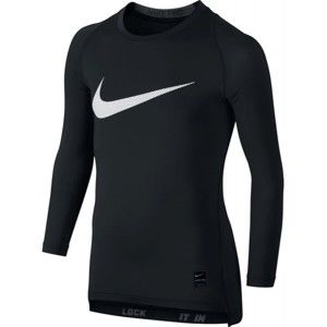 Nike COOLHBR COMP LS YTH - Fiú kompressziós póló