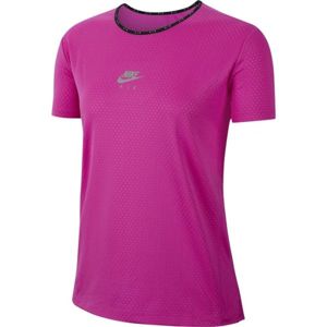 Nike AIR TOP SS W rózsaszín M - Női futópóló