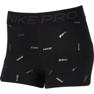 Nike NP 3IN SHORT NIKE TOSS PRINT W fekete L - Női short edzésre