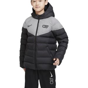 Nike CR7 B NK PADDED JKT Kapucnis kabát - Fekete - M (137-147 cm)