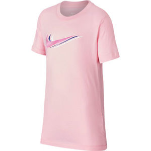 Nike NSW TEE TRIPLE SWOOSH U rózsaszín L - Gyerek póló