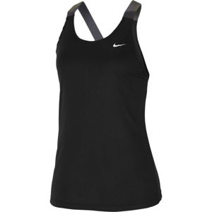 Nike NP TANK ELASTIKA PP2 CAMO W fekete XL - Női ujjatlan felső sportoláshoz