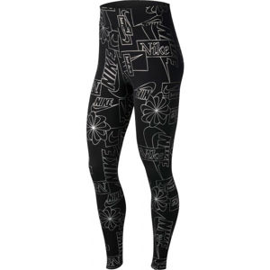 Nike NSW ICN CLSH TIGHT AOP W Női legging, fekete, veľkosť XL