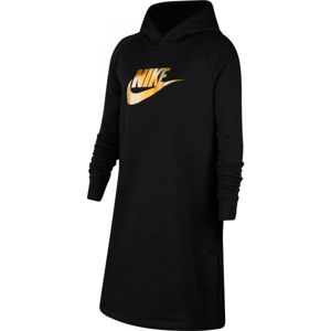 Nike NSW SHINE GX HD DRESS PR G Lány ruha, fekete, méret S