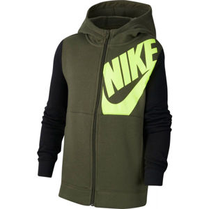 Nike NSW HOODIE FZ KIDS PACK B Fiú pulóver, khaki, méret XL