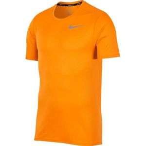 Nike DRI FIT BREATHE RUN TOP SS narancssárga S - Férfi futópóló