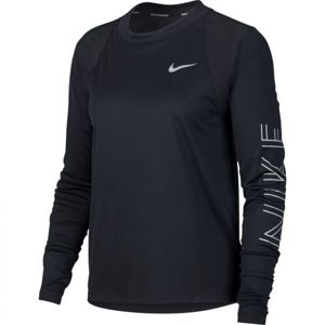 Nike DRY MILER LS GX W fekete XS - Női póló futáshoz