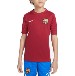 Rövid ujjú póló Nike FC Barcelona Strike Big Kids  Dri-FIT Short-Sleeve Soccer Top
